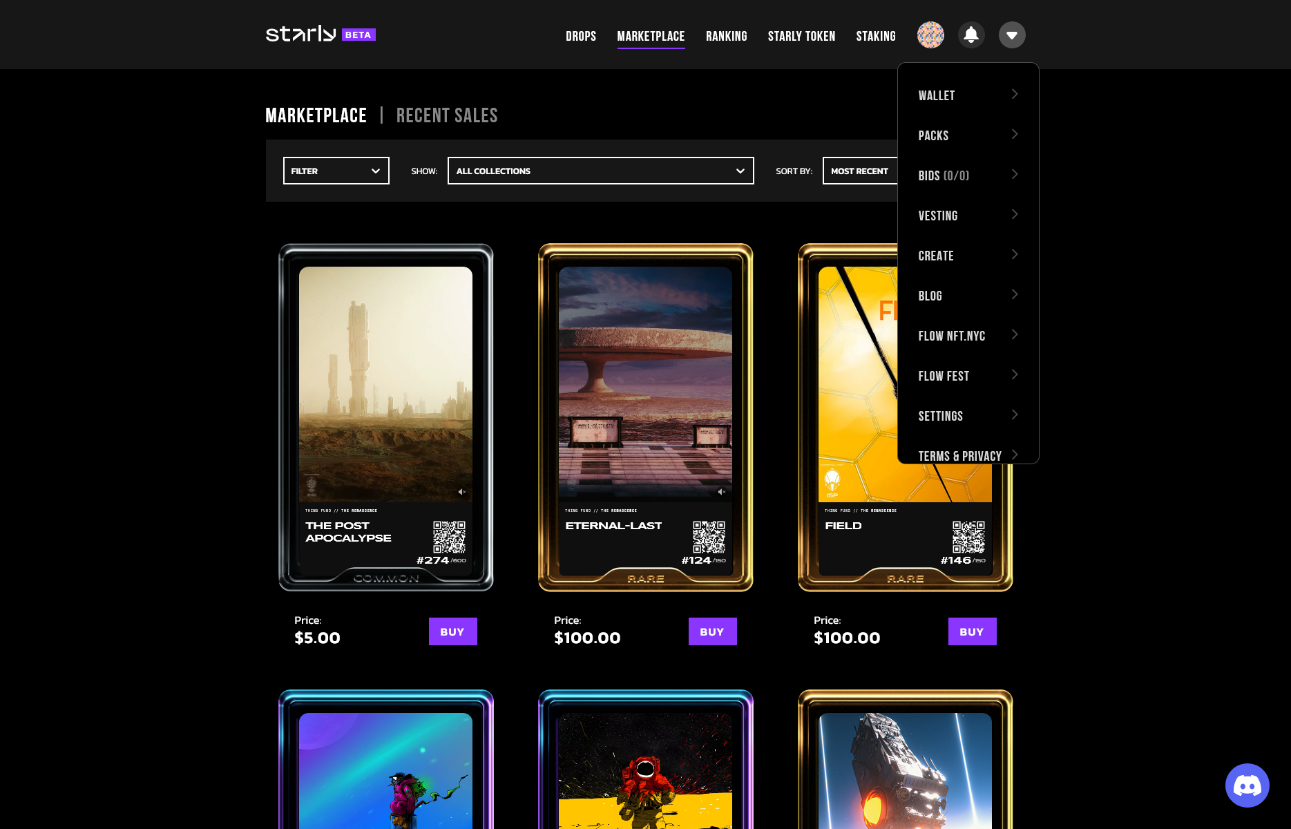 Project's UI mockup